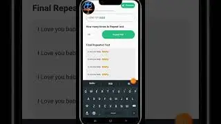 how to many times to repeat text #shorts
