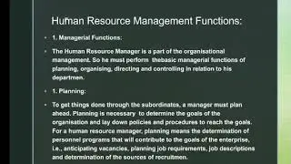 Human resources management and secretary skills part 5