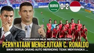 GEMPARKAN SATU ASIA ‼️ Pernyataan Berani C. Ronaldo dukung Indonesia bilang begini lawan Arab Saudi!