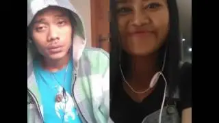 Adik kakak main smule bareng