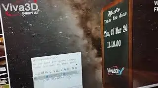 3D content with live updates for Signage