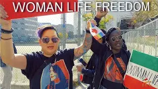 WOMAN LIFE FREEDOM RALLY FOR IRAN IN TORONTO 4K
