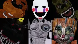 ROBLOX FNAF CO-OP ALL JUMPSCARES (1K SUBS SPECIAL)