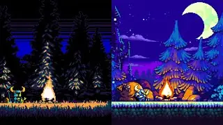 SHOVEL KNIGHT DIG VS TREASURE TROVE ( side by side comparison )