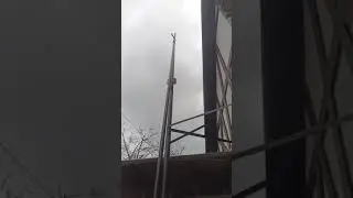 Установка мачты для УКВ антенн