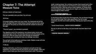 Chapter 7: The Attempt - Measure Twice