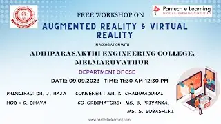 Free workshop on AR VR, Adhiparasakthi Engineering College