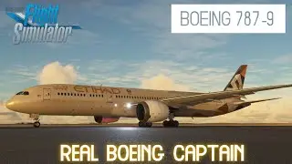 ✈ Boeing 787-9  - Microsoft Flight Simulator 2020 Abu Dhabi - Muscat || Real Boeing Captain ||
