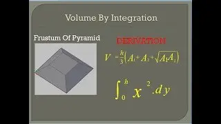 Volume by Integration (Frustum of Pyramid or Trapezoidal solid)