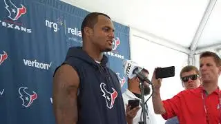 Deshaun Watson at Houston Texans Training Camp Day 1 2018