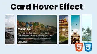 Animated Card Hover Effect using HTML & CSS