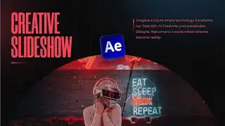 Creative Slideshow Animation in After Effects | After Effects Tutorial | No Plugin.