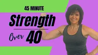 45 Min💜STRENGTH Workout for WOMAN OVER 40🔥Fat BURNING//Build LEAN Muscle//INCREASE METABOLISM