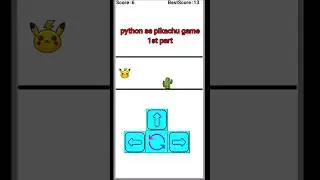 python se game | pikachu game python se part 1 