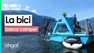 La bici camper che si trasforma in barca per viaggi sostenibili su terra e acqua