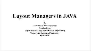JAVA Layout Managers: Grid Layout Manager