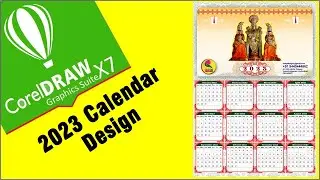 Designing a beautiful calendar for the year 2023 using CorelDraw #krdtpdesigns @dtpfreelancing