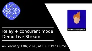 Relay and Concurrent Mode with React - Sibelius Seraphini aka @sseraphini
