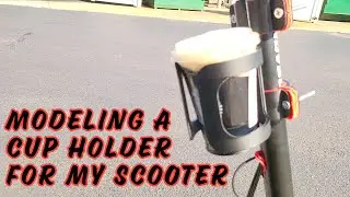 Modeling a Cup Holder for my Hovsco Porto Max Scooter #Polymaker