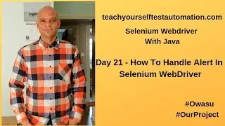 How To Handle Alert In Selenium WebDriver
