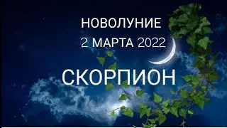 СКОРПИОН🌙 НОВОЛУНИЕ 2марта 2022 Новое знакомство.