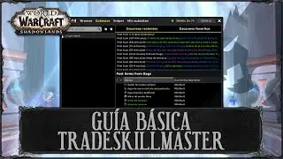 Configurar Addon TSM4.1 | Guía TradeSkillMaster | World of Warcraft | Shadowlands