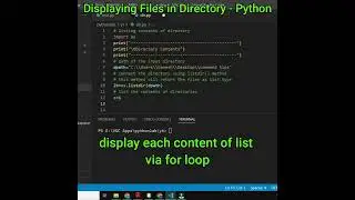 List Contents of Directory in Python | Display Files in Directory Python 