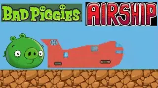 AIRSHIP from Among Us and Henry Stickmin built in BAD PIGGIES HD (Rovio).