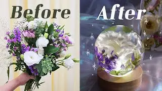💐 Never-Withering Flower Resin Art 💐 UPGRADE!!feat. Top Tips for Drying Fresh Flowers (˶´ ˘ `˶)⸝❀