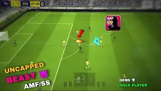 UNCAPPED BEAST 😈 AMF/SS | GEMS HOLE PLAYER | Best Amf | Cheap Amf in eFootball 2024 Mobile