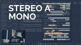 How to Convert Stereo Audio to Mono in Reaper - Spanish Tutorial - Real Hits - Professional Audio.