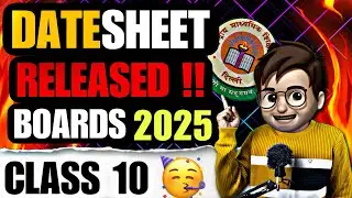 DATE SHEET AA GAYI 🥳 BOARDS 2025 / Official Datesheet Released / CBSE Biggest Upadte2024 / Class10