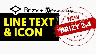 Text or Icon with Line Element, New Feature 2022 - Brizy 2.4