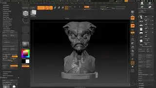 28 | 3D текст и векторные элементы | Introduction to ZBrush