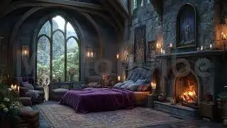 Animated Background, Medieval Bedroom, Fairytale Castle, Royal Refuge, Knight's Haven
