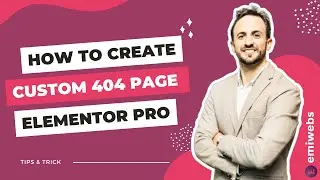 How to Create a Custom 404 Page with Elementor Pro
