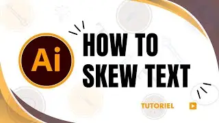 How to skew text in Illustrator