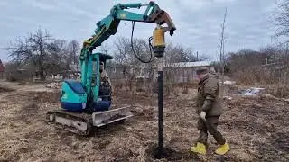 Сделали фундамент под курятник и террасу!
