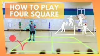 How to Play Four Square | A PE Lesson |
