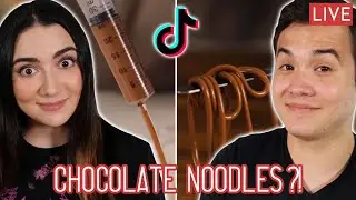 Trying To Turn Chocolate into Noodles Live (from TikTok)