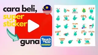 Cara beli Super Sticker guna TNG ewallet 2023 | Malaysia