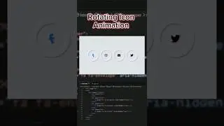 Rotating Icon Animation HTML CSS 
