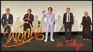 #TimotheeChalamet premiere #Wonka in Tokyo inside theatre, live broadcast on Instagram 20 Nov 2023