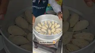 Kurkure Momos Making😍 #streetfood #momos #shorts