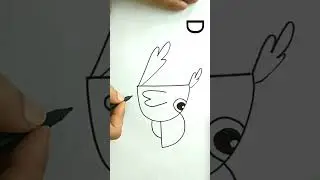 Drawing Parrot using letter D #easydrawing  @rashiaggrawal
