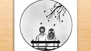 Romantic Couple Holding Hands Drawing |Romantic Couple Pencil Sketch | How to Draw Romantic couple
