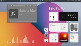 How to get MacOS BigSur Widget in Window