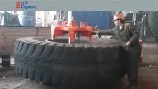 Стационарный шиномонтажный стенд для карьерных самосвалов