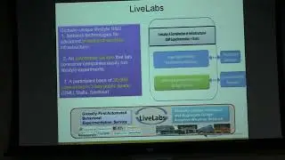 LiveLabs Testbed & Mobile Sensing-Based Applications