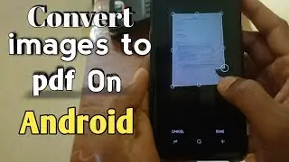 How to Convert image to pdf file on android || make pdf file | in Hindi